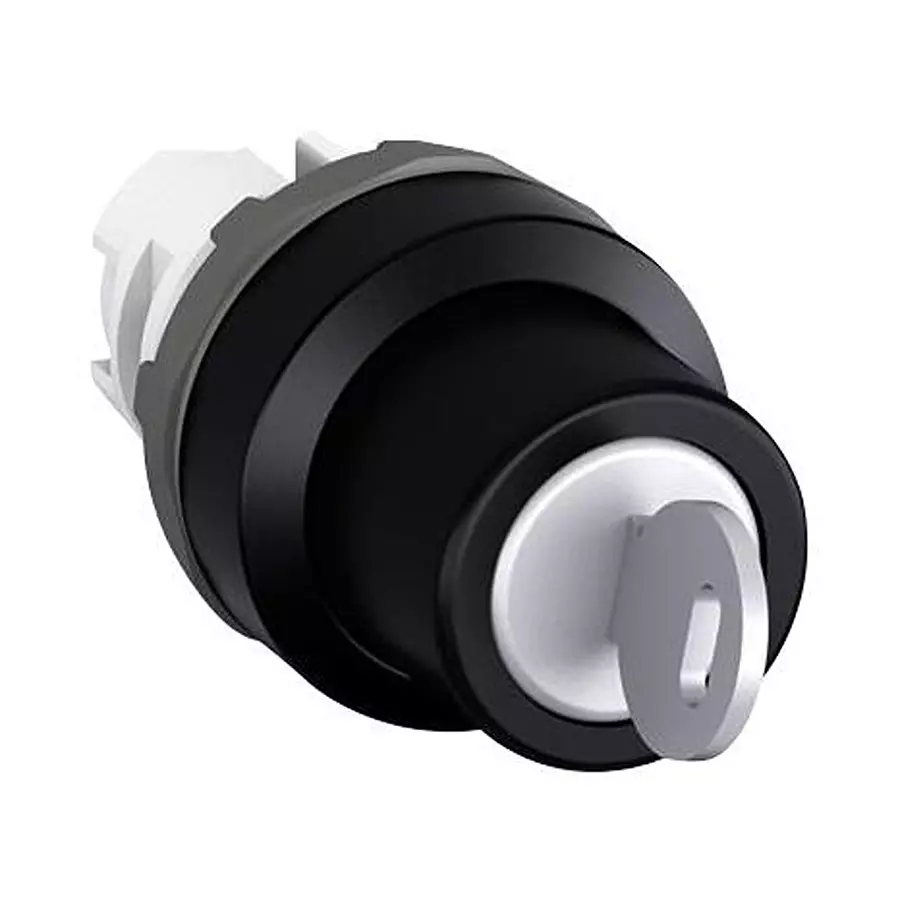 ABB Mod 2Pos Key Switc-Maint-Blk Plast Bezel, 1SFA611280R1001