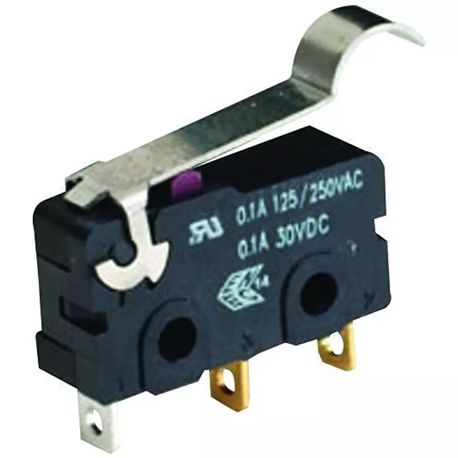 Honeywell Micro Sw, Roller Lever, Spdt, 10.1A 250V, ZM90G20F01