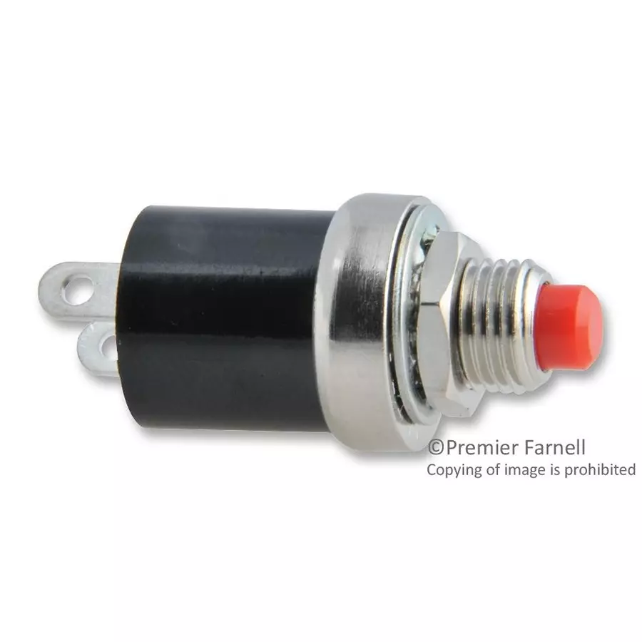 ALCOSWITCH - TE CONNECTIVITY Switch, Pushbutton, Spst-No, 3A, 125V, MSP103C04