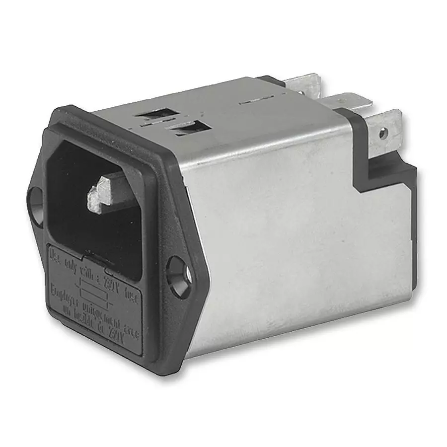 SCHURTER Filter, 6A, 1 Fuse, Snap In, 5200-0643-1