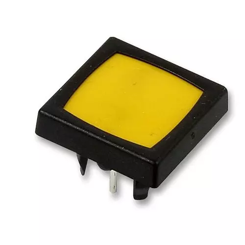 SCHURTER Switch, Spno, Square, Yellow, 12411100791