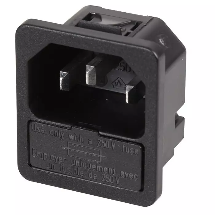 SCHURTER Inlet, Iec, C14, 6200, 10A, 6200.4310