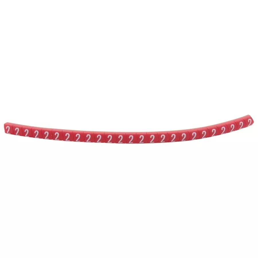 HELLERMANNTYTON Cable Marker, Pre Printed, Pvc, Red, 901-11002 (Pack of 250)