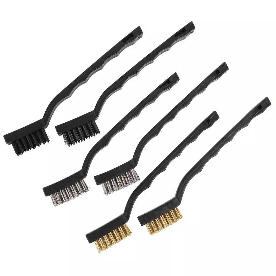 DURATOOL Brush Set, Wire, Mini, 6Pc, D00220