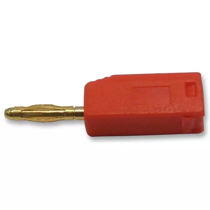 Multicomp PLUG, 2MM, STACKABLE, RED, 25.206.1