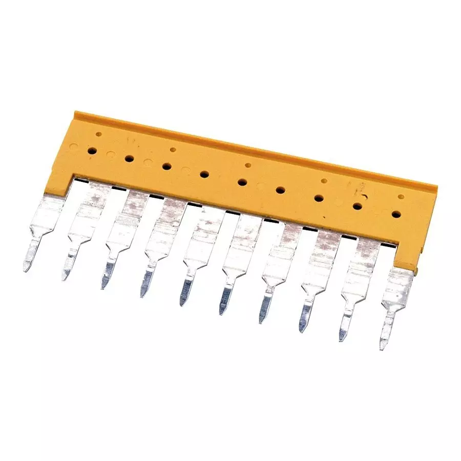 Weidmuller JUMPER, 10POS, 5.1MM, YELLOW, 1608940000..