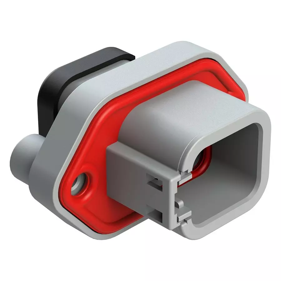AMPHENOL SINE/TUCHEL AUTOMOTIVE HOUSING, RCPT, 6POS, 25A, GRY, ATP04-6P-PM14.