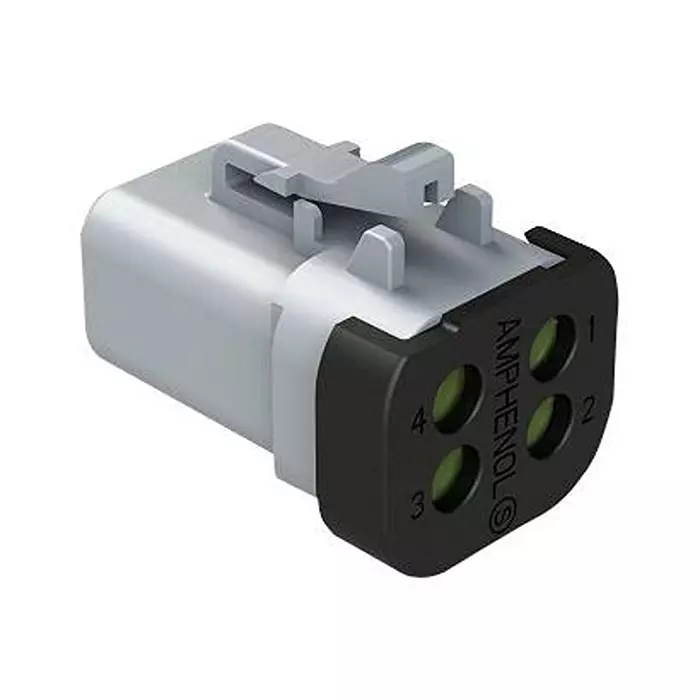 AMPHENOL SINE/TUCHEL AUTOMOTIVE HOUSING, PLUG, 4POS, 25A, GRY, ATP06-4S-MM01