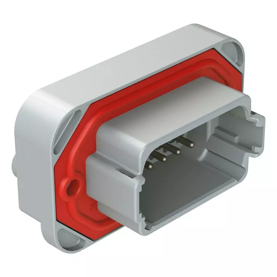 AMPHENOL SINE/TUCHEL AUTOMOTIVE CONN, 12POS, RCPT, 13A, 250V, AT15-12PA-BM03