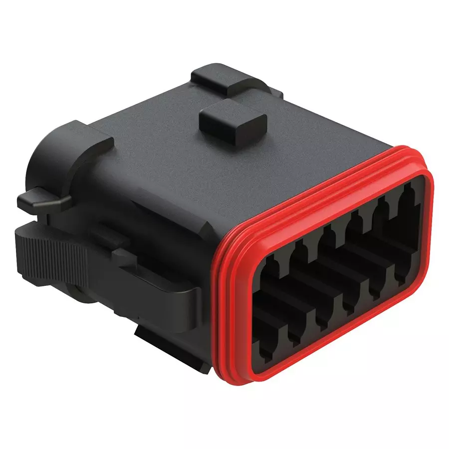AMPHENOL SINE/TUCHEL AUTOMOTIVE HOUSING, PLUG, 12POS, 13A, AT06-12SB-EC01