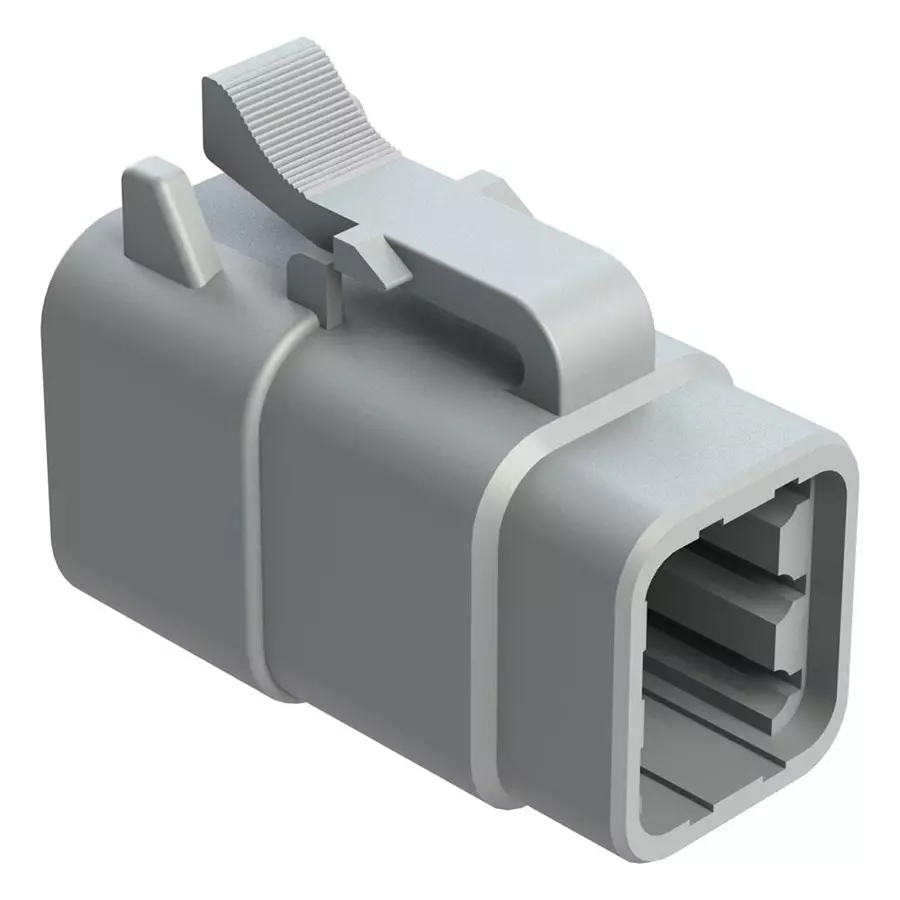 AMPHENOL SINE/TUCHEL CONNECTOR HOUSING, PLUG, 6 POSITION, ATM06-6S