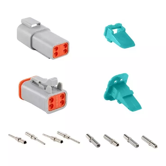AMPHENOL SINE/TUCHEL KIT, RCPT/WEDGELOCK/CONTACT, 12PCS, AT4PS-CKIT