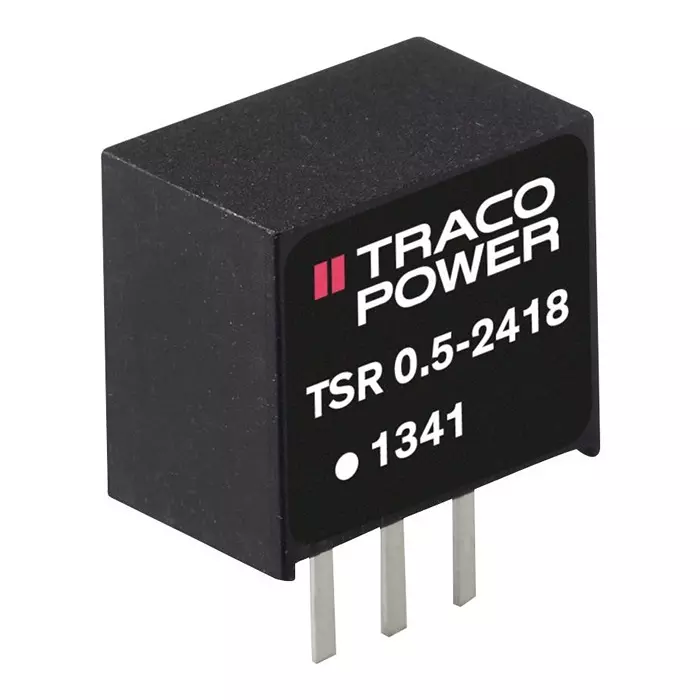 TRACO POWER DC-DC CONVERTER, 5V, 0.5A, SIP, TSR 0.5-2450