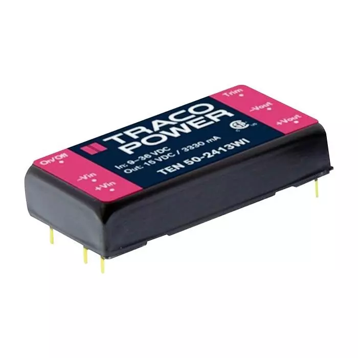 TRACO POWER DC-DC CONVERTER, 24V, 2.08A, TEN 50-4815WI