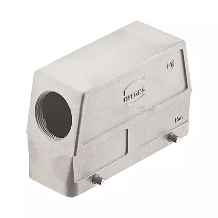 Harting Heavy Duty Hoods / Housings / Bases HOOD, 24B, SIDE ENTRY, ALUMINIUM, 19628240527