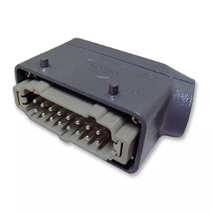 Harting Heavy Duty Connectors HOOD + MALE INSERT, SIDE ENTRY, 16E, 66 30 226 003500