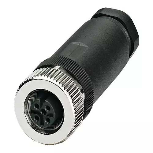 Phoenix Contact Sensor Connectors SENSOR CONNECTOR, M12, RCPT, 4POS, 1696439