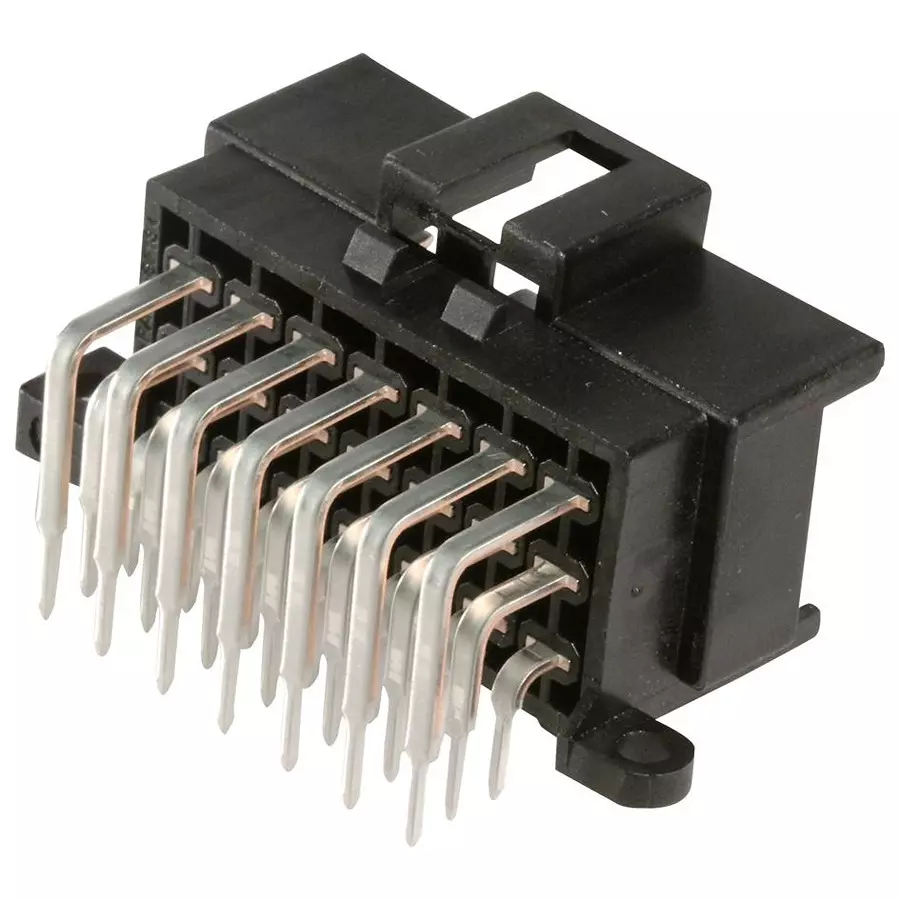 AMP - TE CONNECTIVITY HEADER, R/A, JR. POWER TIMER, 21 WAY, 9-966140-6