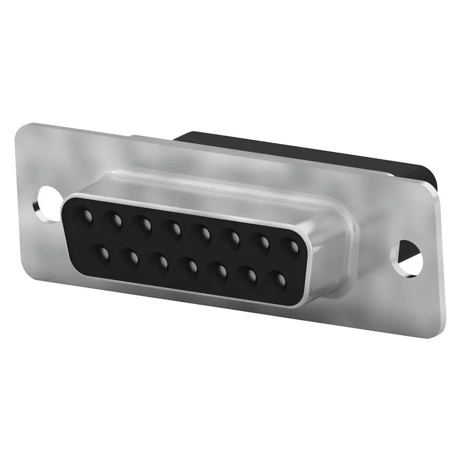 AMP - TE CONNECTIVITY D-SUB HOUSING, RCPT, 15POS, STEEL, 205205-7