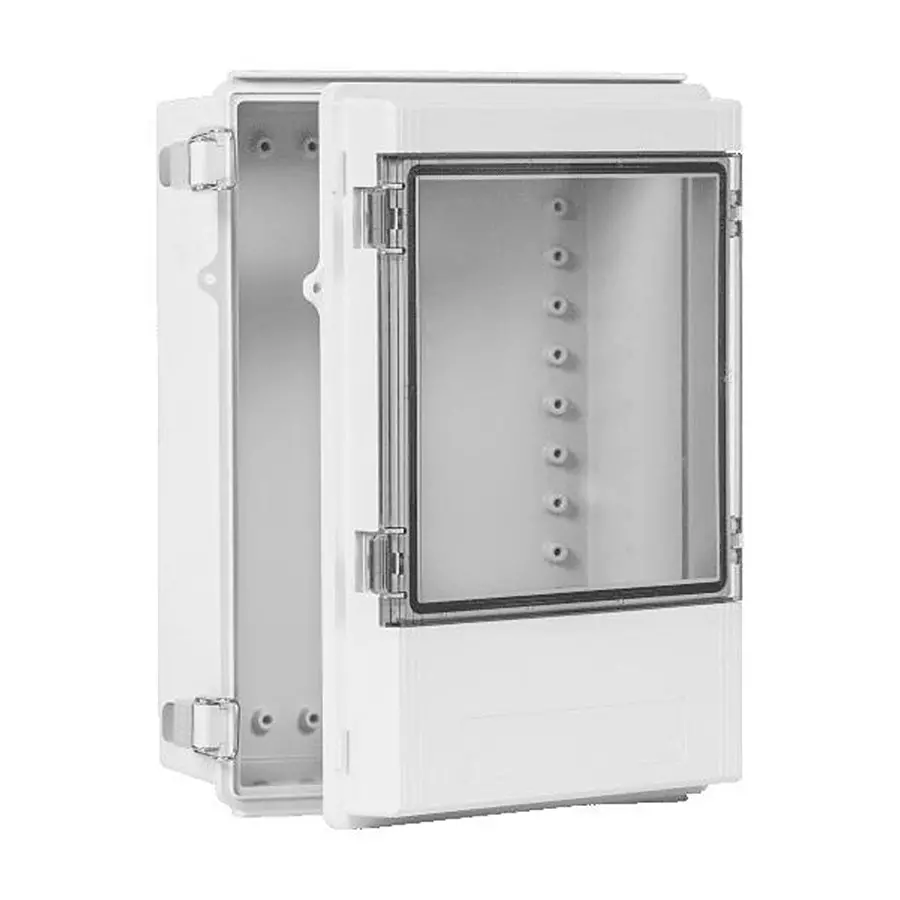 BUD ENCLOSURE W/ COVER WINDOW, ABS, GRY/CLR, AIO-11112