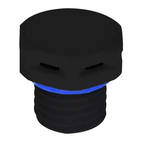 AMPHENOL LTW VENT, M12 SENSOR CONNECTOR, BLACK, VENT-PS1YBK-N8001