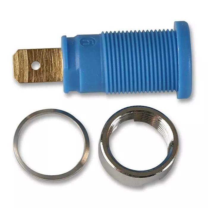 HIRSCHMANN SOCKET, 4MM, SHROUDED, BLUE, PK5, PB, 972356102 (Pack of 5)