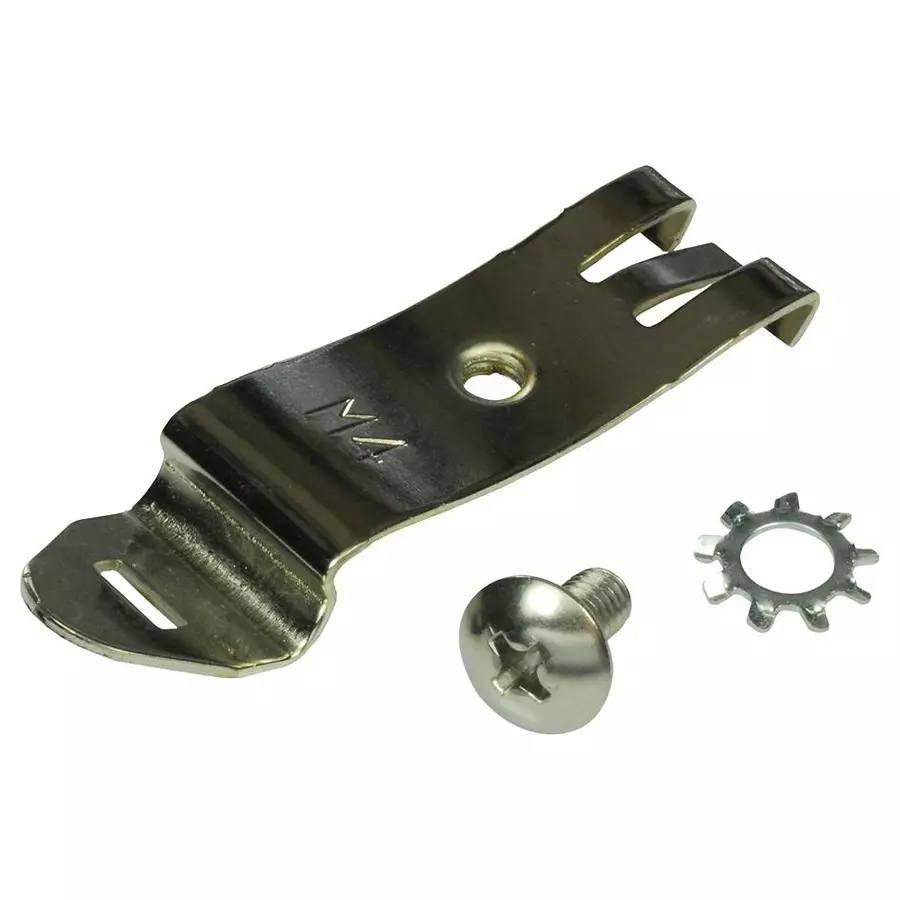 BUD INDUSTRIES DIN RAIL MOUNTING CLIP, 35MM, STEEL, DNC-4796.