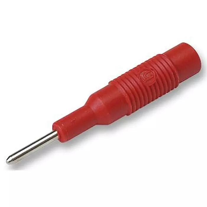 HIRSCHMANN PLUG, 2MM TO 4MM, RED, MLS, 973600101