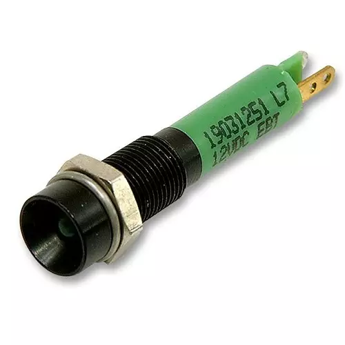 CML INNOVATIVE TECHNOLOGIES LED INDICATOR, 12V, GREEN, 19031251