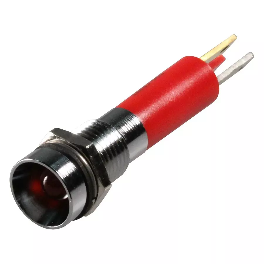 CML INNOVATIVE TECHNOLOGIES LED INDICATOR, 12V, HE-RED, 19050253