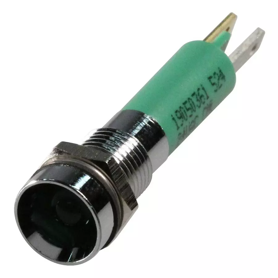 CML INNOVATIVE TECHNOLOGIES LED INDICATOR, 24VAC, GREEN, 19050361