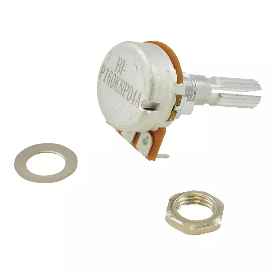 TT ELECTRONICS / BI TECHNOLOGIES ROTARY POTENTIOMETER, 2KOHM, 16MM, 20%, 200mW, P160KNPD-2QC25B2K