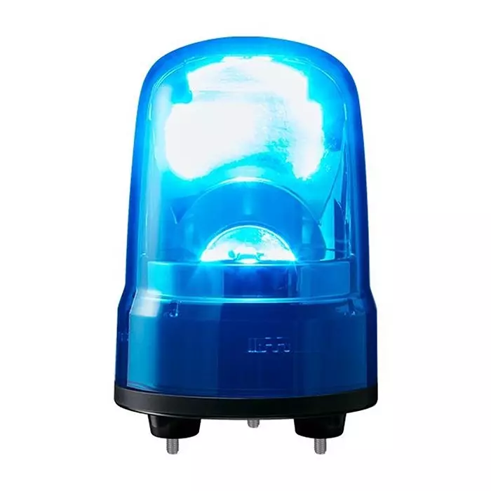 PATLITE (U.S.A.) Beacon, Flash/Rotate, Blue, 80Mm, 24Vdc, SKS-M1J-B