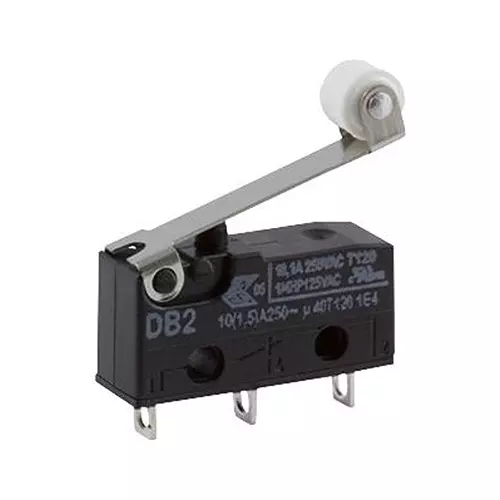 ZF Microswitch, Spdt, Med Roller Lever, DB2C-A1RC