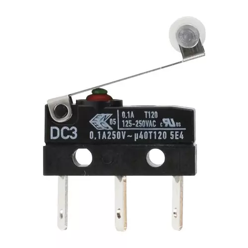 ZF Microswitch, Spdt, Med Roller Lever, DC3C-L1RC