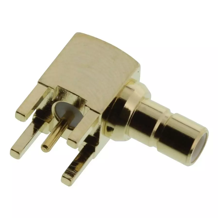 GREENPAR - TE CONNECTIVITY Rf Coaxial, Smb, Right Angle Jack, 50Ohm, 1-1337481-0