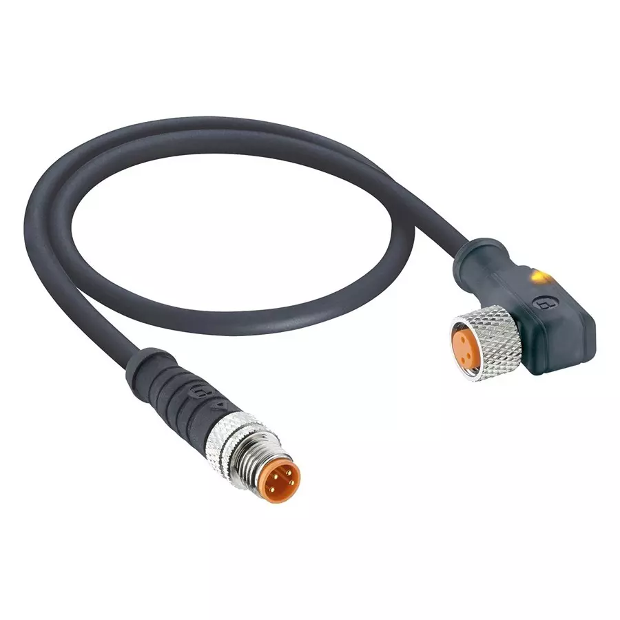 LUTRONIC Sensor Cord, 3P M8 Plug-R/A Rcpt, 11.8", 0810 0806 03 L1 300 0,3M