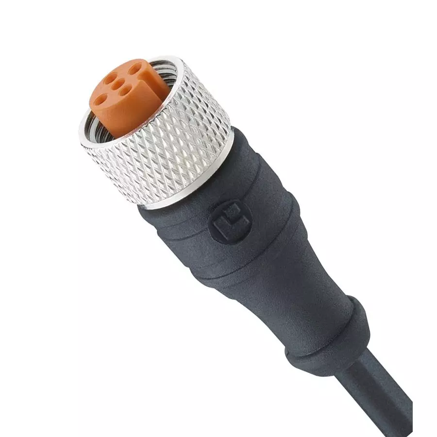 LUTRONIC Sensor Cord, 4P M12 Rcpt-Free End, 6.6 , 1200 04 301 2M