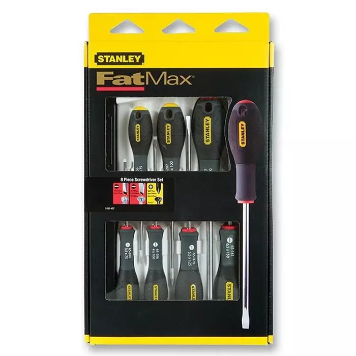 STANLEY FAT MAX Screwdriver Set, 8Pc With Rack, 65-437