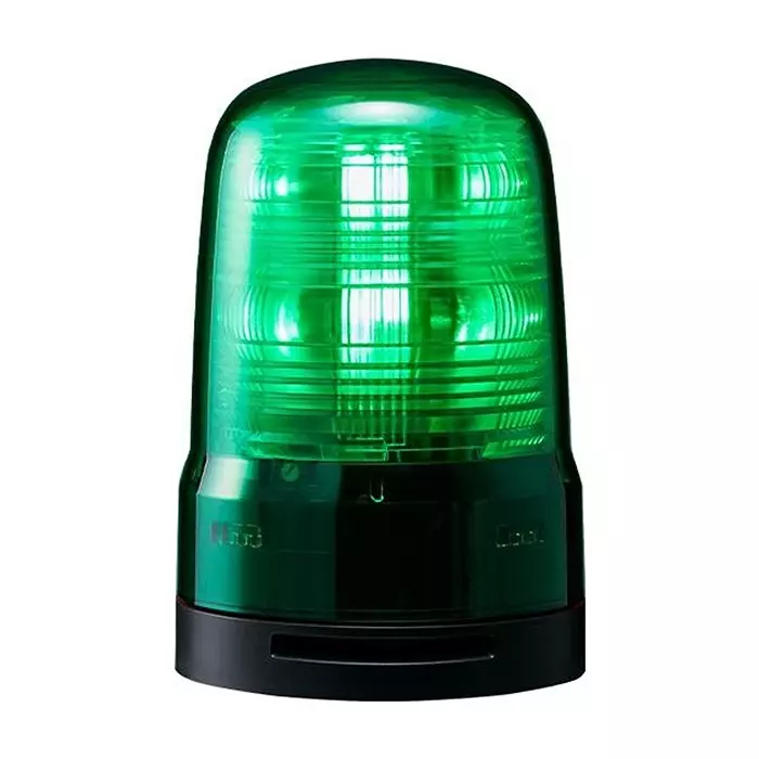 PATLITE (U.S.A.) Beacon, 86Db, Flash/Rotate, Green, 80Mm, SF08-M1KTB-G