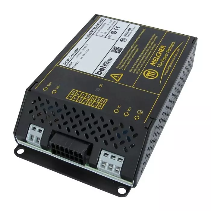 BEL POWER SOLUTIONS Dc-Dc Converter, 24V, 6.25A, 24RCM150-24DMQ