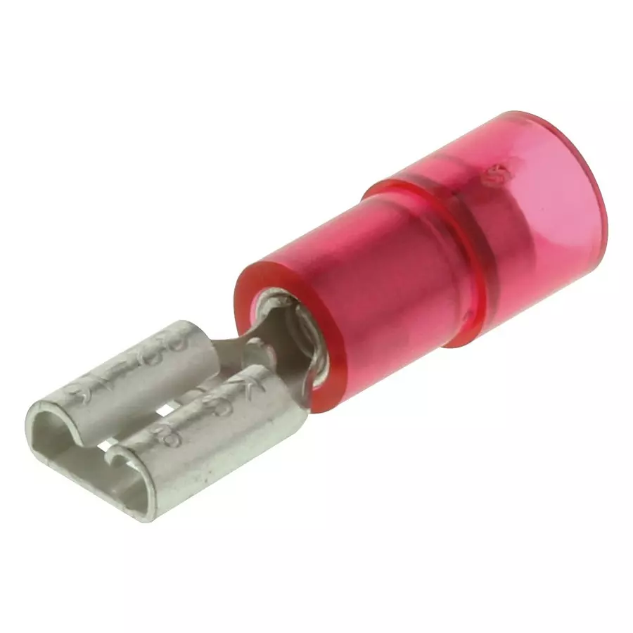 HOFFMAN PRODUCTS Terminal, Female Disconnect, 0.187In Red, FNDDF2216T-187A8 (Pack of 100)