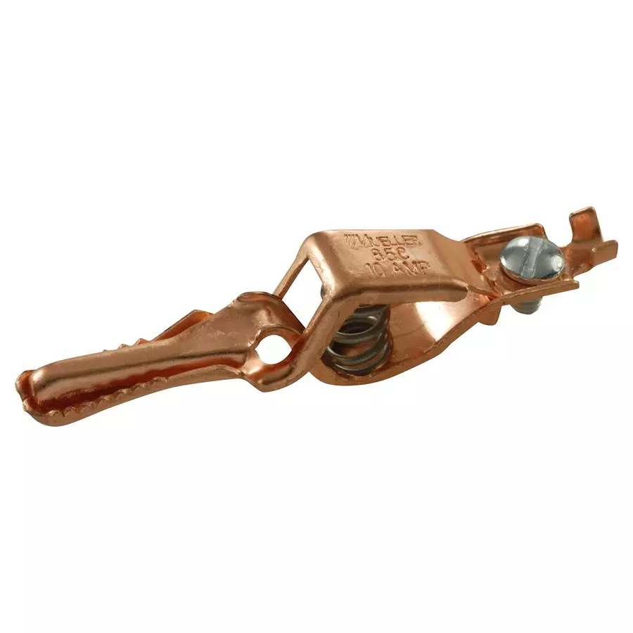 MUELLER ELECTRIC CROCODILE CLIP, SOLID COPPER, 10A, 7.9MM, BU-85C