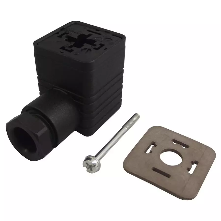 HIRSCHMANN RECTANGULAR CONN, RCPT, 3+PE WAY, CABLE, GDM 3016 BK + GDM 3-21 EPDM