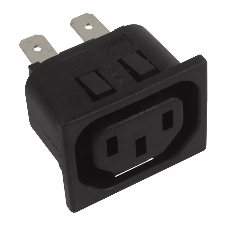 CORCOM - TE CONNECTIVITY CONN, POWER ENTRY, IEC 60320 C13, 15A, 6ESRFC3.