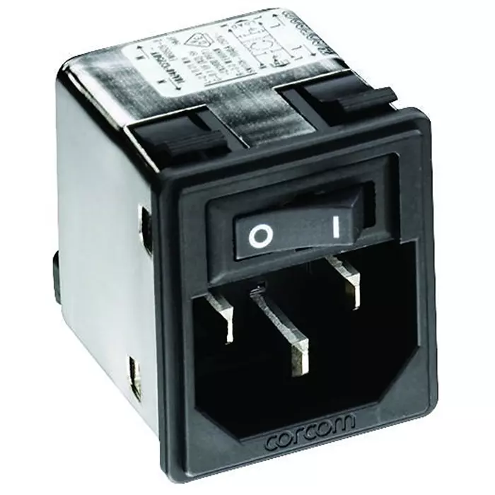 CORCOM - TE CONNECTIVITY POWER ENTRY MODULE, MALE, 15A, 15CUFS1