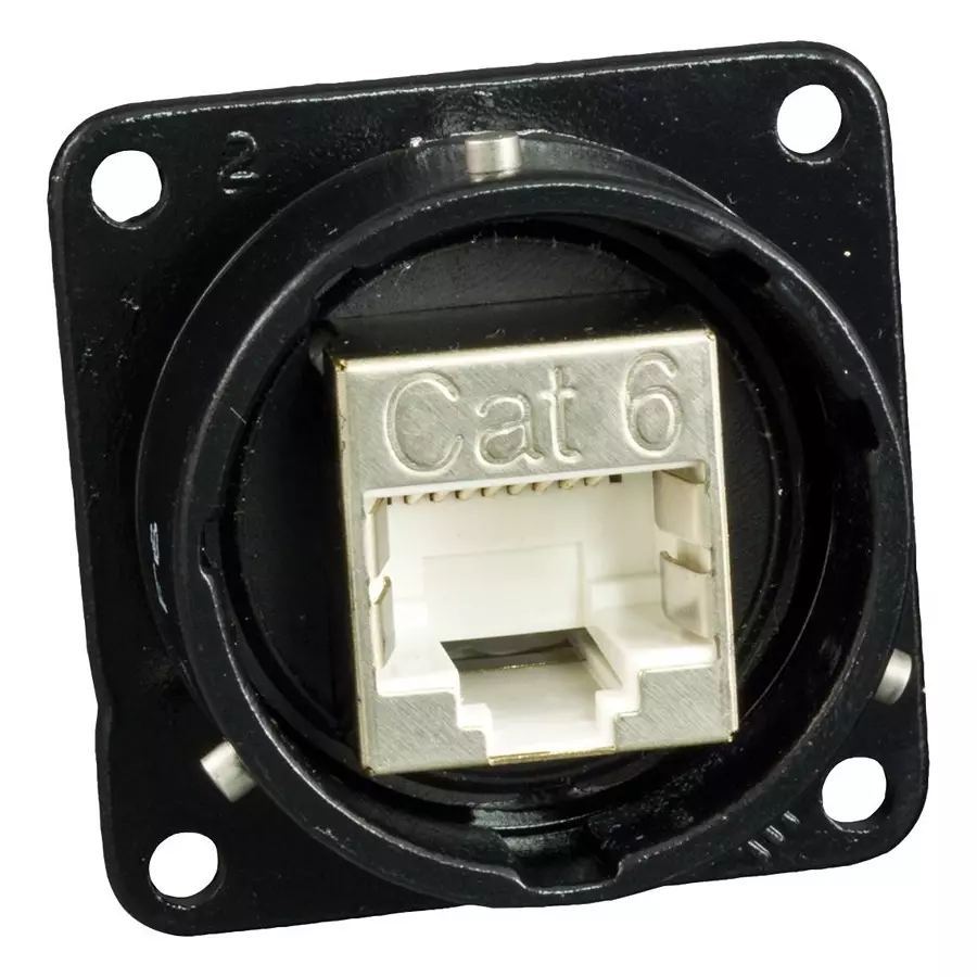 GLENAIR SEALED ENET, RJ45, RCPT, 8POS, FLANGE, IPT0218-RJ45-1F7