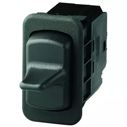 EATON SWITCH, ROCKER, DPDT, 12A, BLACK, SFRSXX5XXXXXXXX
