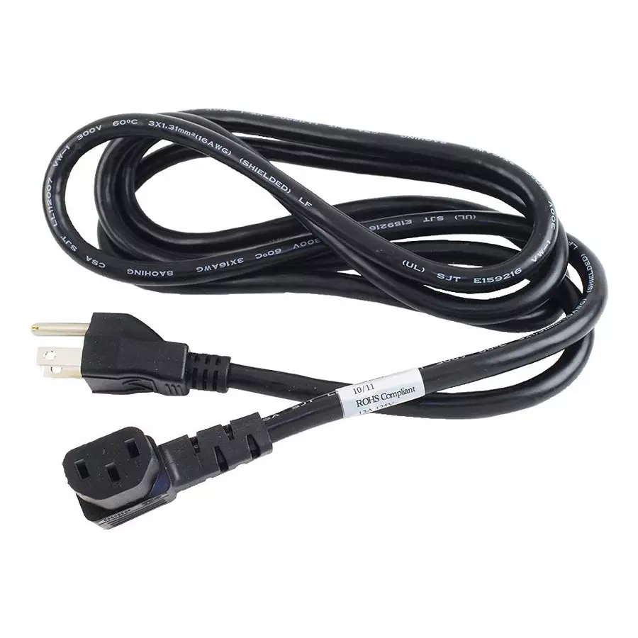 VOLEX POWER CORD NEMA5-15P/IEC, 79IN, 13A, BLACK, 17608