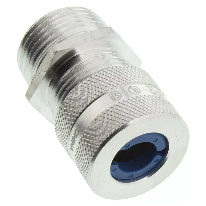 HUBBELL WIRING DEVICES CORD GRIP CONNECTOR, ALUMINIUM, 0.75 IN/9.05MM, ID 0.5 IN/12.7MM, SHC1033